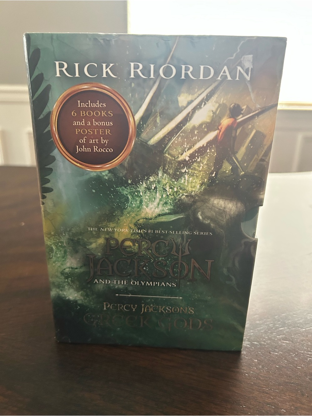 Percy Jackson Greek Gods Box Book Set - Green & Gold - Picture 3 of 6